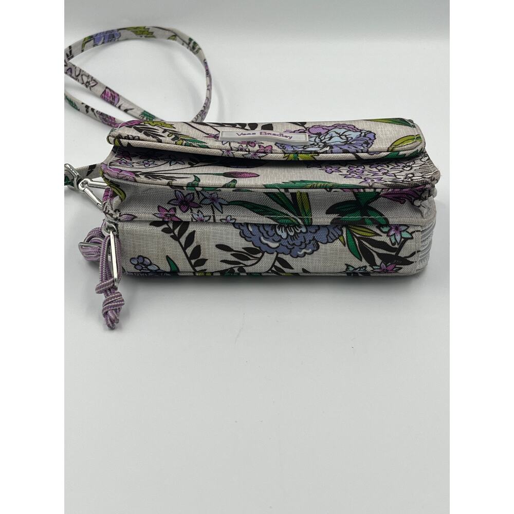 Vera Bradley Floral RFID All in One Crossbody Lavender Meadow Purple - Picture 6 of 9